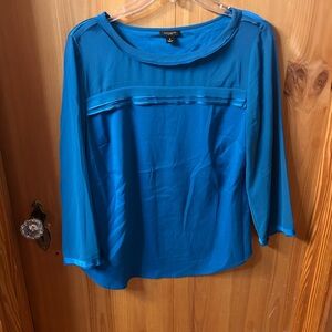 Ann Taylor Teal Blue Blouse